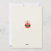 モダンクリスマスツリーホリデーカード – 可愛いシンプル シーズンカード (裏面)