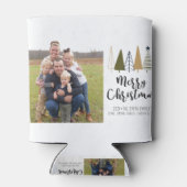 モダンクリスマスツリーホリデーカード 缶クーラー (裏面)