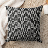 モダンクリスマスツリーホリデーパターン クッション (ブランケット)