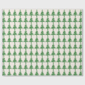 モダンクリスマスツリーラッピング紙 ラッピングペーパー (フラット)