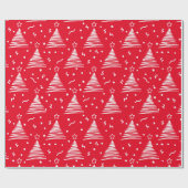 モダンクリスマスツリーラッピング紙 ラッピングペーパー (フラット)