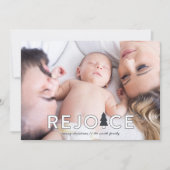 モダンクリスマスツリーレジョイスホリデーカード シーズンカード (正面)