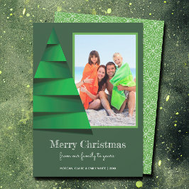 モダンクリスマスツリー写真 シーズンカード