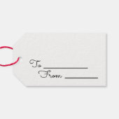 モダンクリスマスツリー、クリスマスギフトタグ ギフトタグ (裏面横)