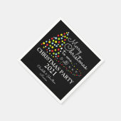 モダンクリスマスツリー、クリスマスパーティーナプキン スタンダードカクテルナプキン (角)