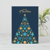 モダンクリスマスツリー シーズンカード (スタンド正面)