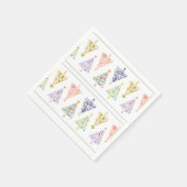 モダンクリスマスツリー スタンダードカクテルナプキン (角)