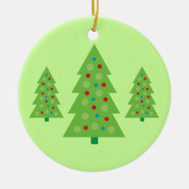 モダンクリスマスツリー セラミックオーナメント