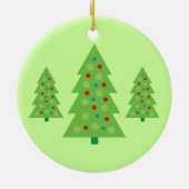 モダンクリスマスツリー セラミックオーナメント (裏面)