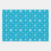 モダンクリスマスツリー&ブルーピンクストライプ車 ラッピングペーパーシート (正面2)