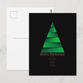 モダンクリスマスツリー ポストカード (正面/裏面)