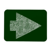 モダンクリスマスツリー マグネット (横)