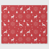 モダンクリスマスツリー ラッピングペーパー (フラット)