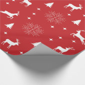 モダンクリスマスツリー ラッピングペーパー (角)