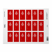 モダンクリスマスツリー ラベル (フルシート)