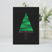 モダンクリスマスツリー 出欠カード (スタンド正面)