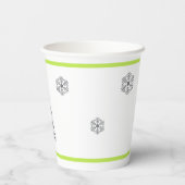 モダンクリスマスツリー 紙コップ (裏面)