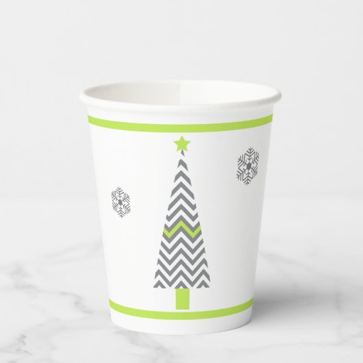 モダンクリスマスツリー 紙コップ (左)