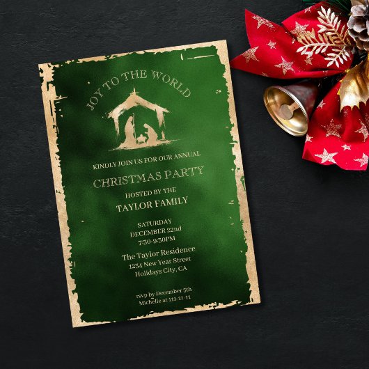 モダンクリスマスディナーパーティー宗教出生 シーズンカード