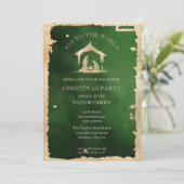 モダンクリスマスディナーパーティー宗教出生 シーズンカード (スタンド正面)