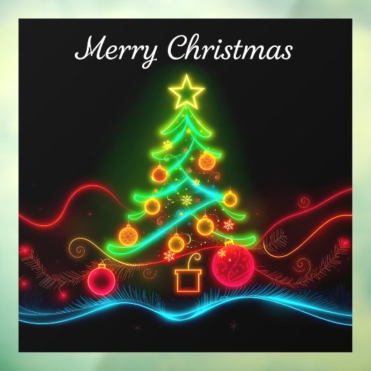 モダンクリスマスネオンホリデーコレクション ウィンドウサイン (シート3)