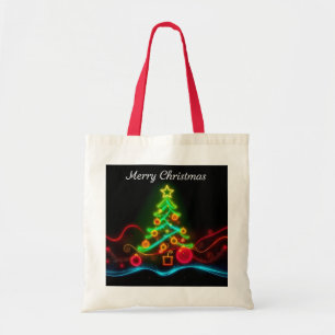 モダンクリスマスネオンホリデーコレクション トートバッグ