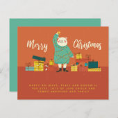 モダンクリスマスパーソナライズされたベア (正面/裏面)