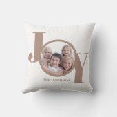 モダンクリスマスパーソナライズされた写真 クッション (裏面)