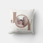 モダンクリスマスパーソナライズされた写真 クッション (正面)