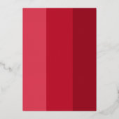 モダンクリスマスパーティの招待状赤実在金ゴールド 箔シーズンカード (裏面)