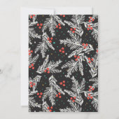 モダンクリスマスパーティーホリデーパーティー招待状 招待状 (裏面)