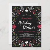 モダンクリスマスパーティーホリデーパーティー招待状 招待状 (正面)