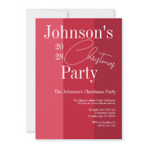 モダンクリスマスパーティーレッドストライプ