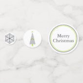 モダンクリスマスパーティー紙吹雪 コンフェッティ (裏面)