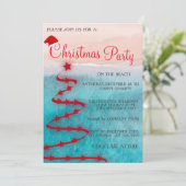 モダンクリスマスビーチ 招待状 (スタンド正面)