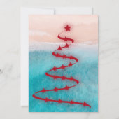 モダンクリスマスビーチ 招待状 (裏面)