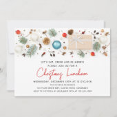 モダンクリスマスフェスティバルウィンターホリデー 招待状 (正面)