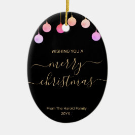 モダンクリスマスフェスティバルカラフルフォトオーナメント セラミックオーナメント