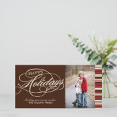 モダンクリスマスフォトカード シーズンカード (スタンド正面)