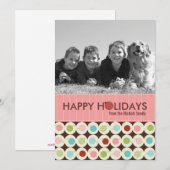 モダンクリスマスフォトカード{5 x 7} シーズンカード (正面/裏面)