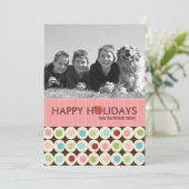 モダンクリスマスフォトカード{5 x 7} シーズンカード (スタンド正面)