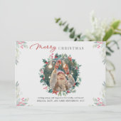 モダンクリスマスフォトギンガム植物学 シーズンカード (スタンド正面)
