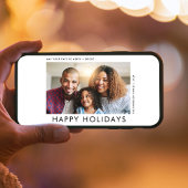 モダンクリスマスフォトハッピーホリデーズカード シーズンカード