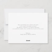 モダンクリスマスフォトファミリーポートレート シーズンカード (裏面)