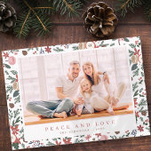 モダンクリスマスフローラ観葉植物模様 シーズンカード