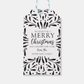 モダンクリスマスプレゼントラベル ギフトタグ (正面)