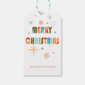 モダンクリスマスプレゼントラベル ギフトタグ (正面)