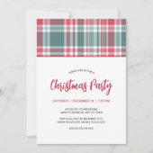 モダンクリスマスプレドパーティの招待状 招待状 (正面)