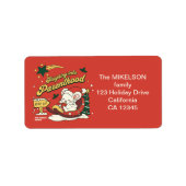 モダンクリスマスベビー妊娠の発表 ラベル (正面)