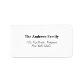 モダンクリスマスベビー発表写真コラージュ ラベル (正面)